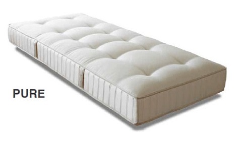 schramm pure matras 3 hardheden 1-2-3, tijk katoen, handgrepen, pocketveer, genopt met katoen,dealer theo bot slapen,slaapcomfort.soft,medium,stevig